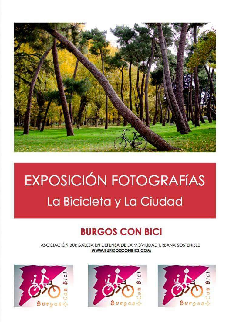 Cartel exposición fotos bici HUBU
