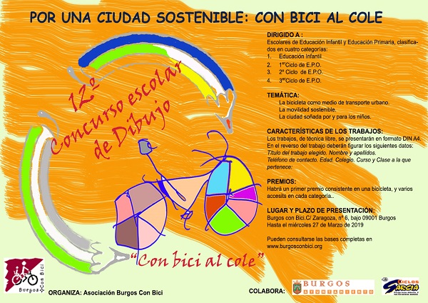 CARTEL 12º CONCURSO DE PINTURA colabora Ayto de Burgos y Garcia 600X400