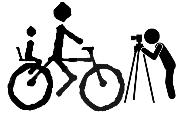 ciclista y fotógrafo
