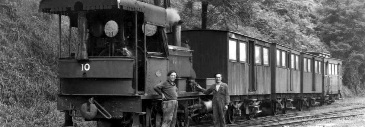 tre de vapor y ferroviarios