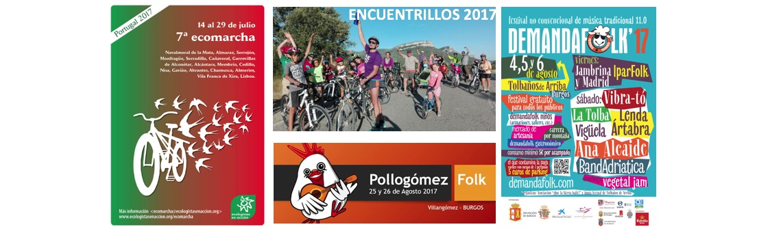 Banners de Ecomarcha, encuentrillos, demanda Folk y pollogomezFolk