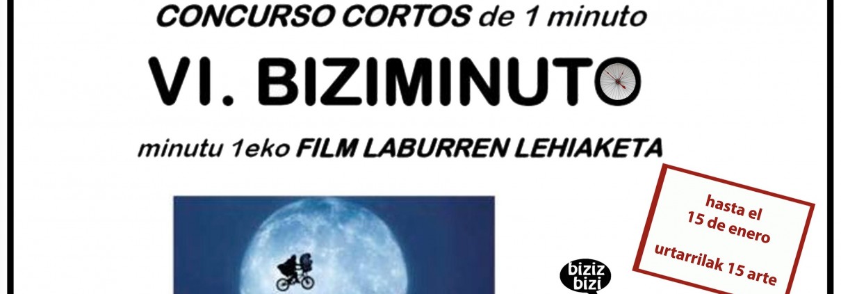 Cartel del VI Concurso de cortos de vídeo, BIZIMINUTO