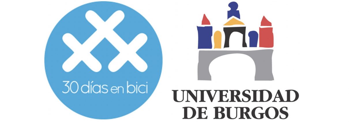 Logo #30dias en bici y logo Universidad de Burgos