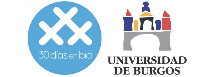 Logo #30dias en bici y logo Universidad de Burgos