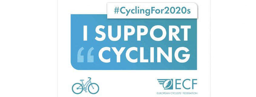 I support cycling. HYo apoyo la movilidad ciclista