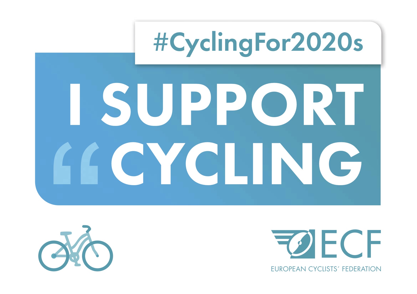 Cartel de la campaña yo apoyo la movilidad ciclista