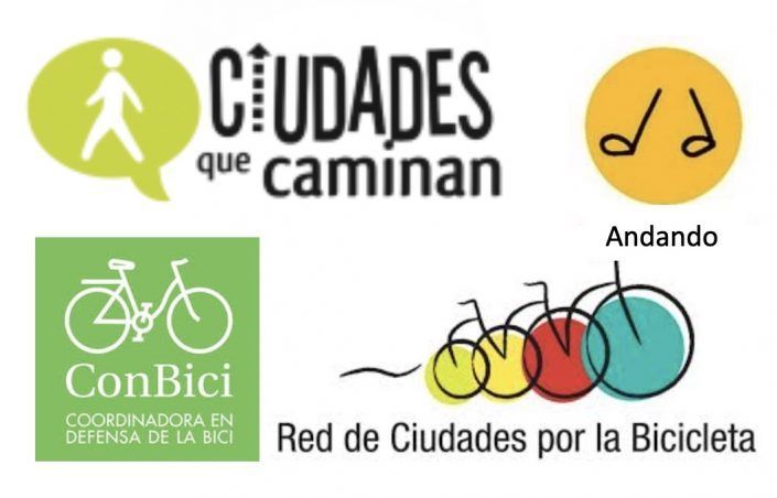 Manifiesto movilidad activa widget Logos de los colectivos que firman el manifiesto