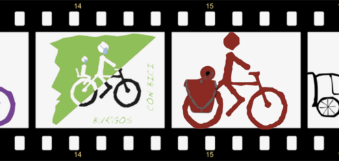 Celuloide cinematográfico con logos de BCB