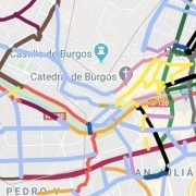 Plan de ciclabilidad para Burgos 2020 Mapa de vías ciclista existentes y propuestas por la asociación Burgos Con Bici