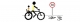 Logo bcb. Ciclista por ciclocalle