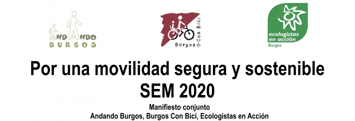 Manifiesto Conjunto, Andadlo Burgos, BCB y Ecologistas en acción