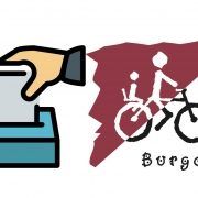 Urna y Logo de Burgos Con Bici