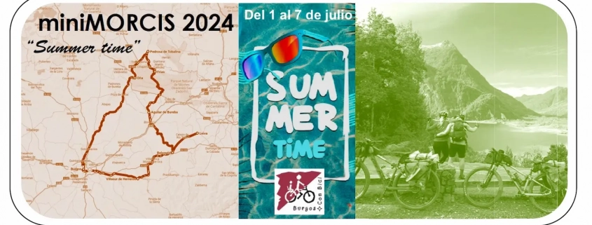 IminiMORCIS. Encuentro cicloturistas para socios de Burgos Con Bici del 1 al 7 de julio de 2024. Nordeste de la provincia.