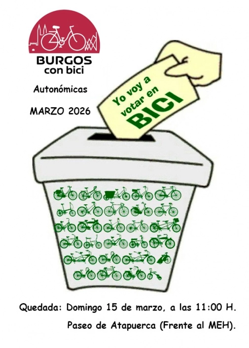Cartel Votar en Bici